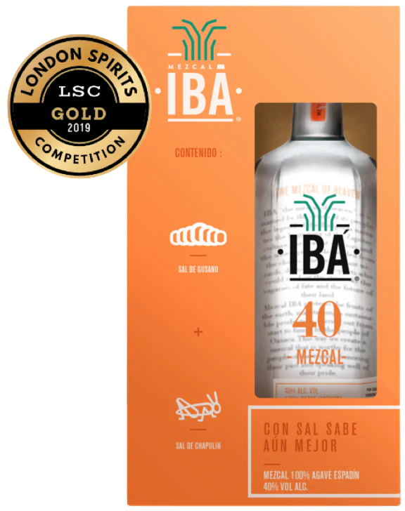 Mezcal Joven Artesanal IBÁ 40 Espadín 750 ml con Sales