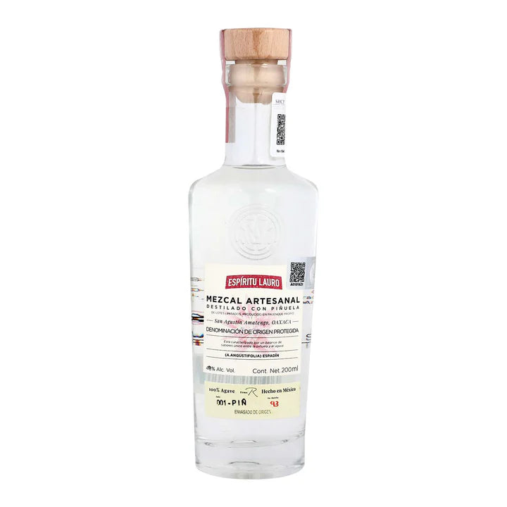 Mezcal Espiritu Lauro Silvestre Piñuelas de 200 ml