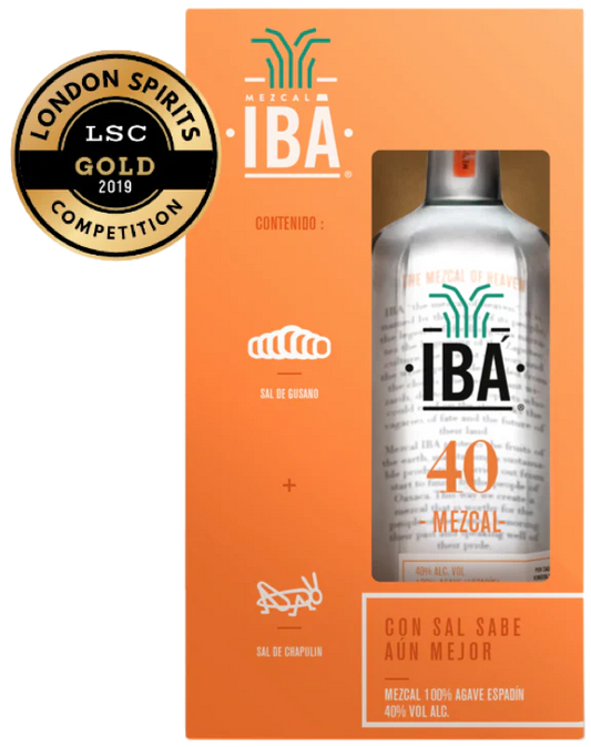 Mezcal Joven Artesanal IBÁ 40 Espadín 750 ml con Sales