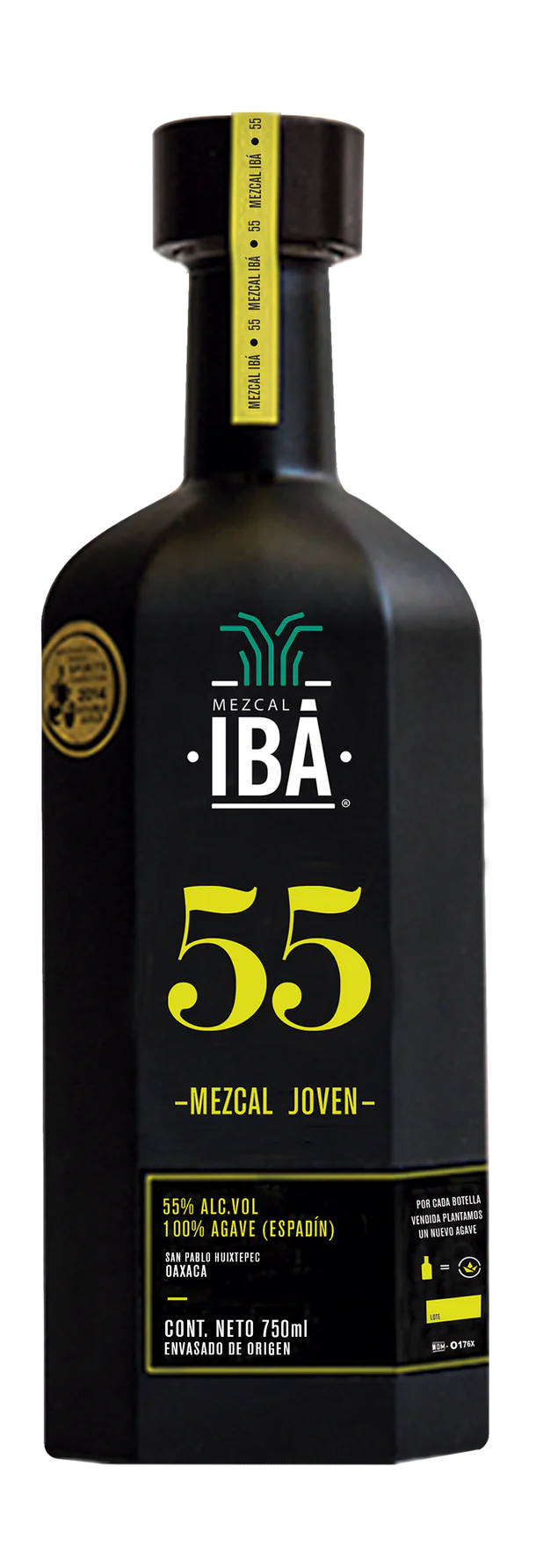 Mezcal Joven Artesanal IBÁ 55 Agave Espadín 750ml